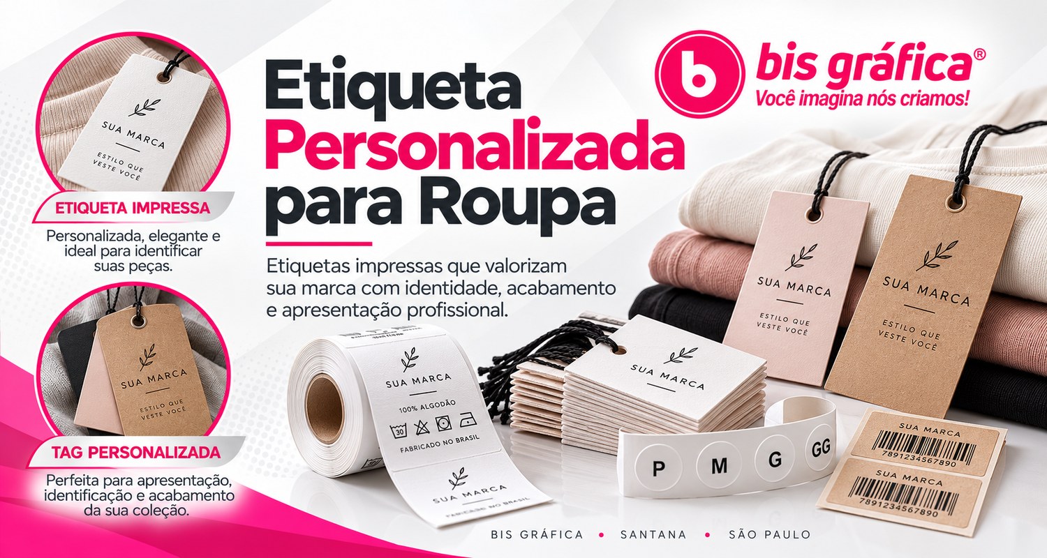 Etiqueta Personalizada para Roupa